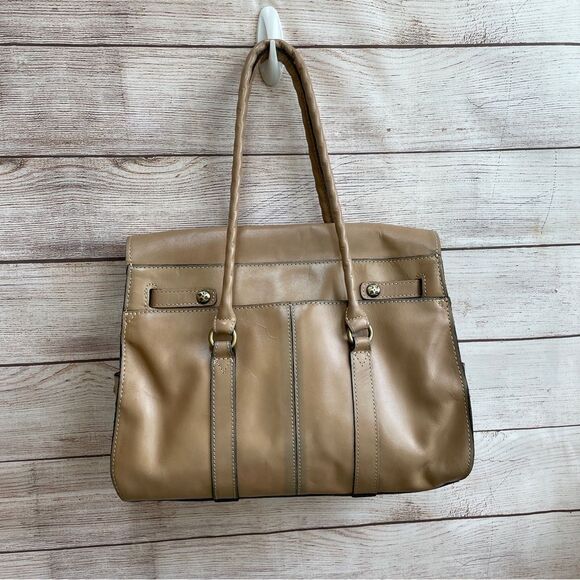 PATRICIA NASH VIENNA SATCHEL IN BISCUIT LEATHER - Picture 3 of 8